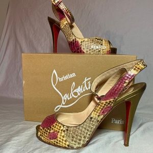 Painted Python Snakeskin Christian Louboutin